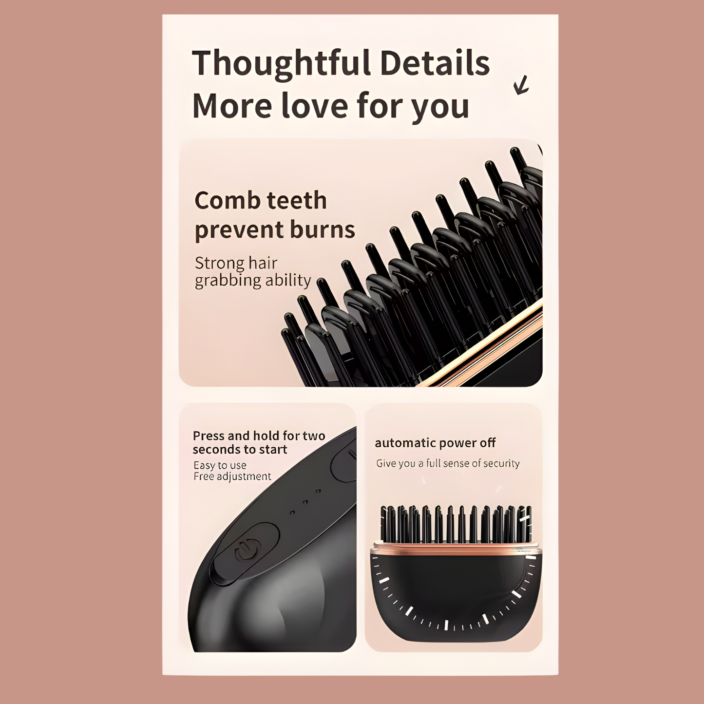 GlowComb™ Mini Portable Hair-Straightener